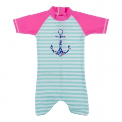 Baby Banz Plavky s UV dlouhé Anchor pink 