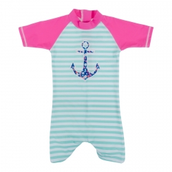 Baby Banz Plavky s UV dlouhé Anchor pink 