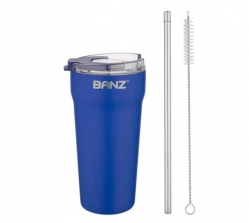 Baby Banz - Nerezový cestovní termo hrnek 532ml Navy Blue  