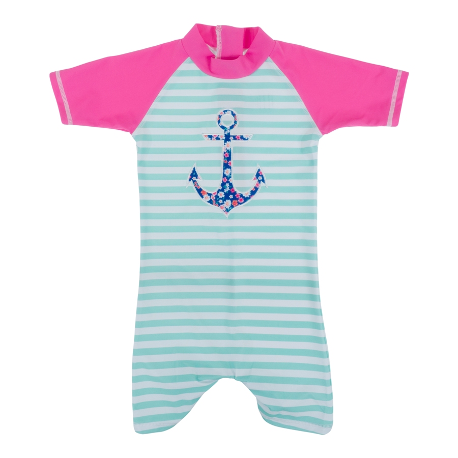 Baby Banz Plavky s UV dlouhé Anchor pink