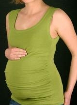 Těhotenský top zelený/khaki UNI 
