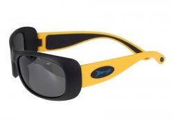Baby Banz - dětské sluneční polarizační brýle JBanz FLEXERZ černé/žluté 