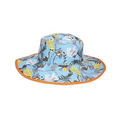 Baby Banz - klobouček s UV BABY Jungle aqua oboustranný 