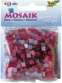 Mozaika třpytivá růžová 5x5mm  