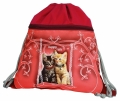 Školní sáček s kapsou na zip EMIPO Happy cats 