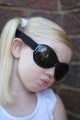 Baby Banz - dětské sluneční brýle KIDZ retro černé 2-5 let 
