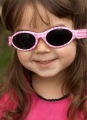 Baby Banz - dětské sluneční brýle KIDZ růžové kostky 2-5 let 