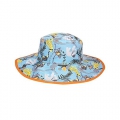 Baby Banz - klobouček s UV KIDZ Jungle aqua oboustranný 