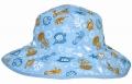 Baby Banz - klobouček s UV KIDZ moře aqua oboustranný 